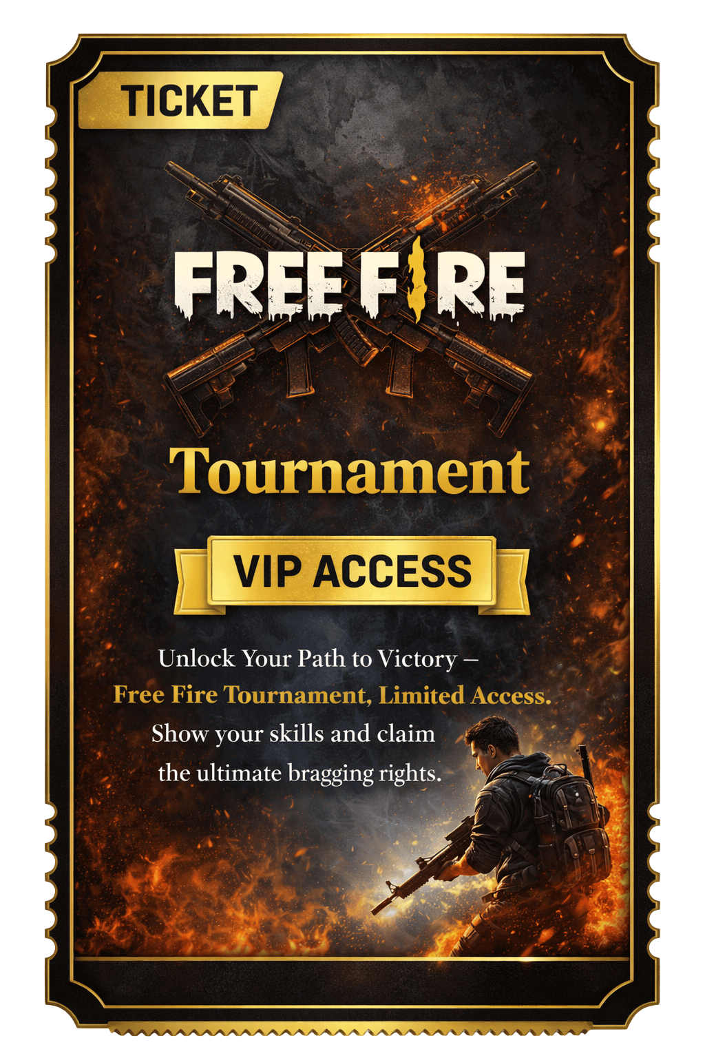 free fire ticket
