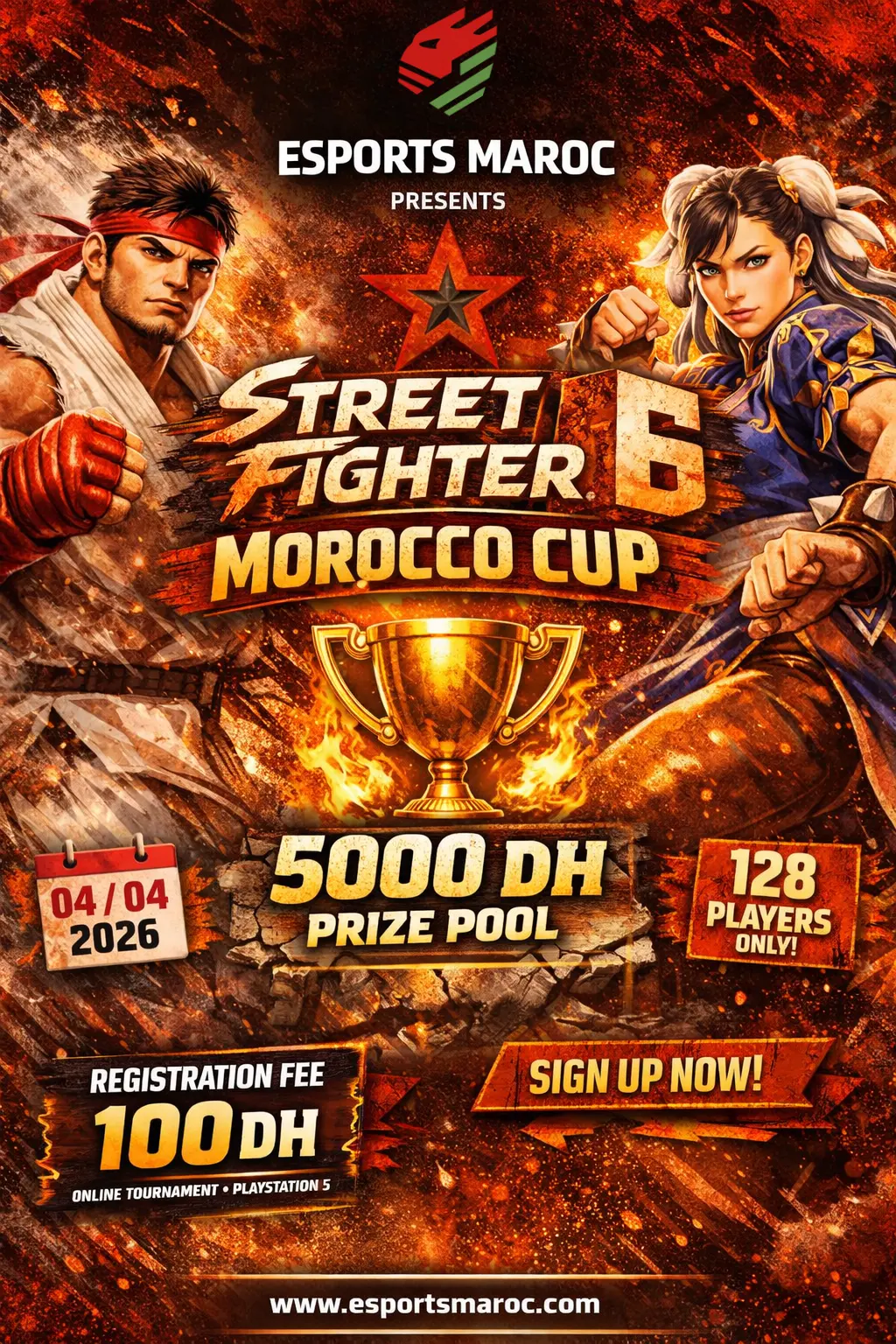 Street Fighter 6 Morocco Cup 2026 Poster